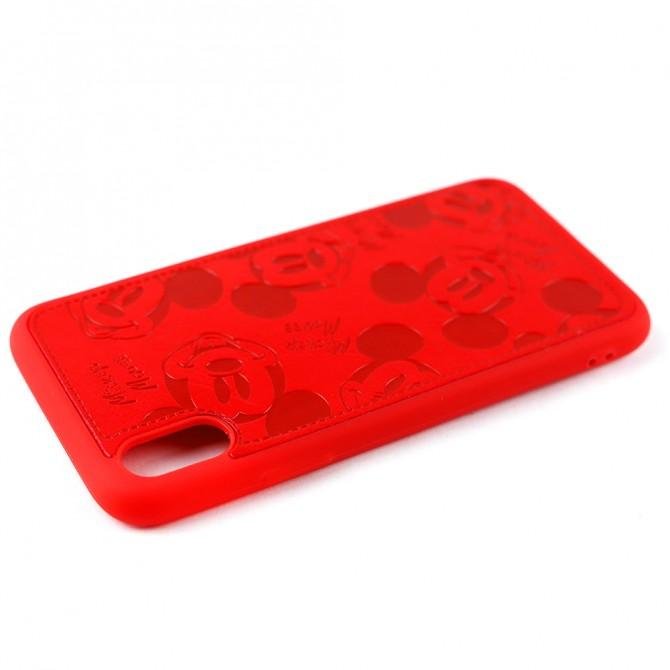 Чехол Mickey для Apple iPhone X/Xs Красный-3