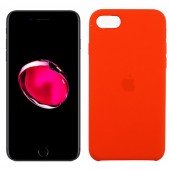 Чохол силіконовий для iPhone 7/8 Морквяний