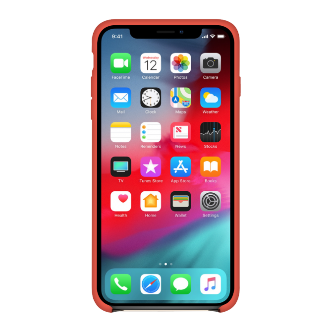 Оригінальний силіконовий чохол для iPhone Xr Морквяний-1