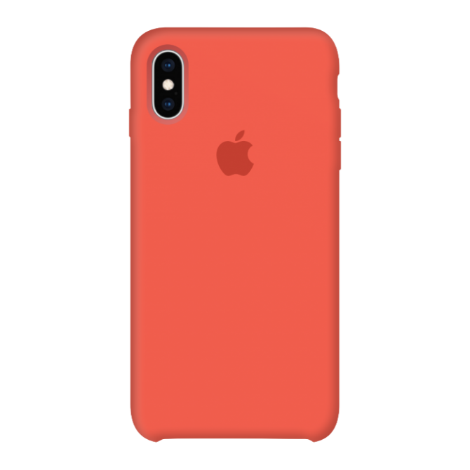 Оригінальний силіконовий чохол для iPhone Xr Морквяний-3