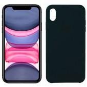 Чехол силиконовый для iPhone Xs Max Хвойно Зеленый