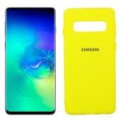 Чехол Soft Case для Samsung G973 Galaxy S10 Желтый FULL