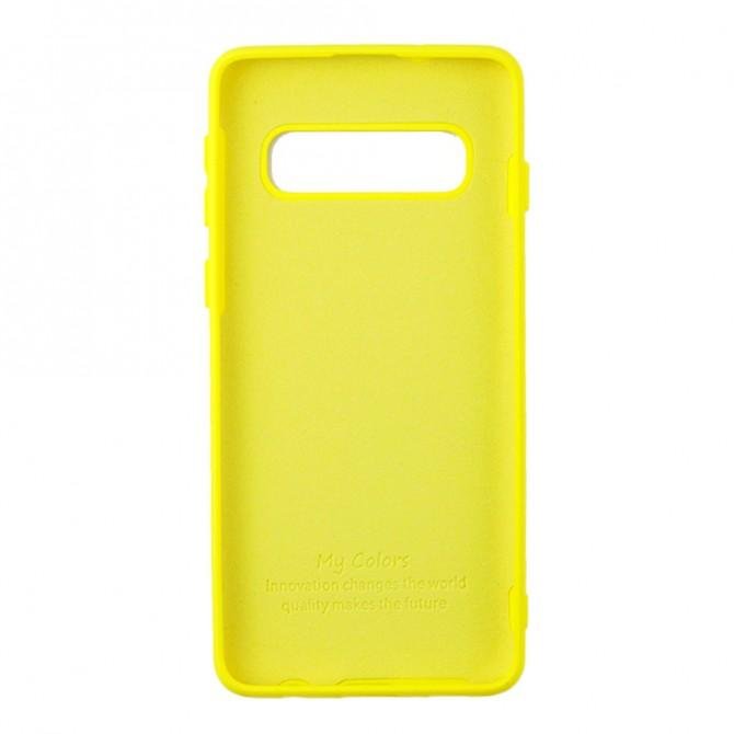 Чехол Soft Case для Samsung G973 Galaxy S10 Желтый FULL-2