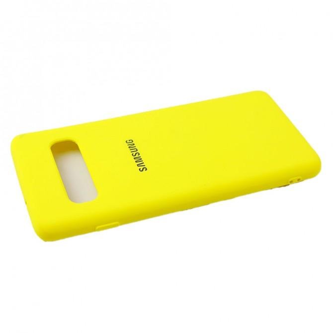 Чехол Soft Case для Samsung G973 Galaxy S10 Желтый FULL-3