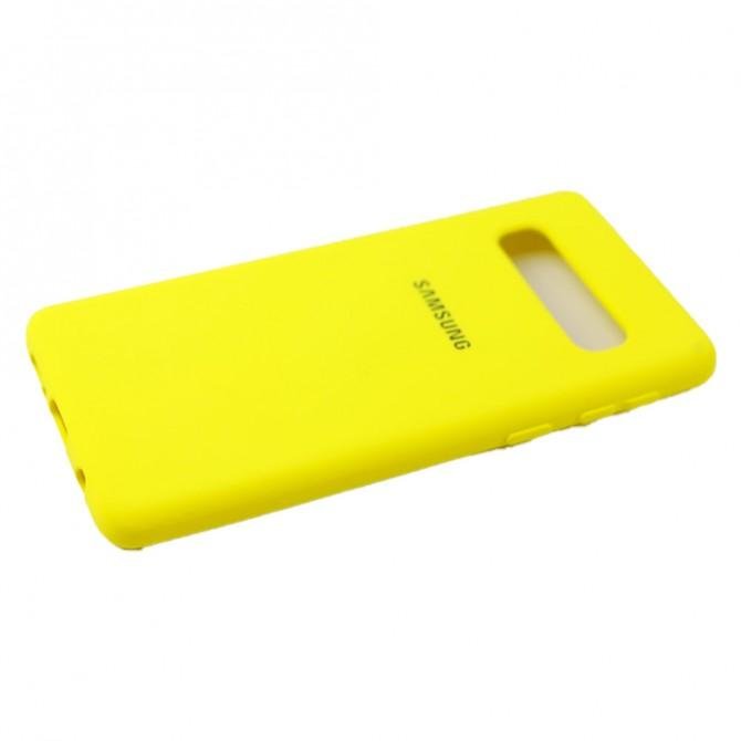 Чехол Soft Case для Samsung G973 Galaxy S10 Желтый FULL-4