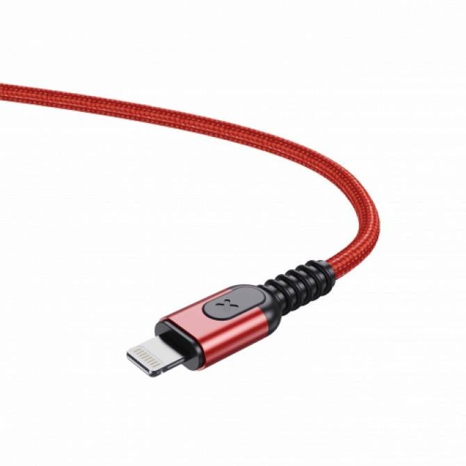 Кабель Jellico A2 Lightning 1m 3A Red