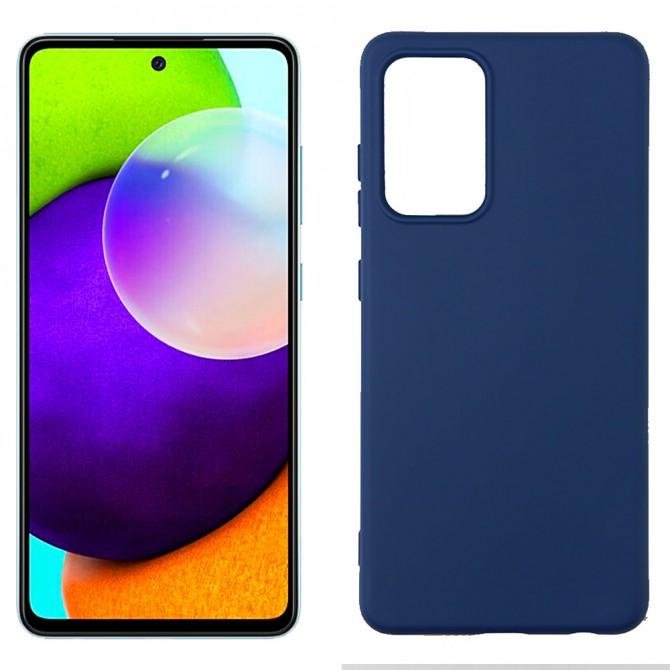 Чохол силіконовий для Samsung A525 Galaxy A52 Темно Синій FULL