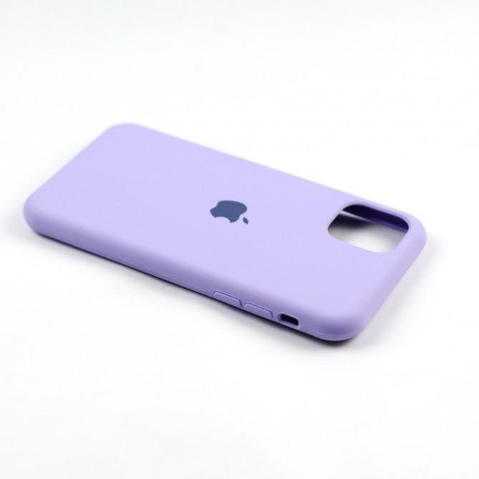 Оригінальний силіконовий чохол для iPhone 11 Бузковий-2