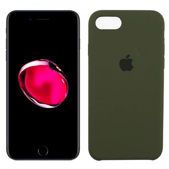 Чехол силиконовый для iPhone 7/8 Plus Болотный