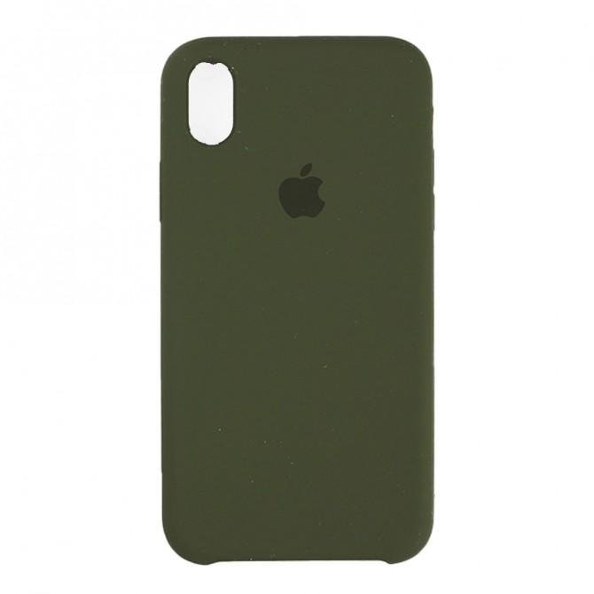 Чохол силіконовий для iPhone X/Xs Болотний-1