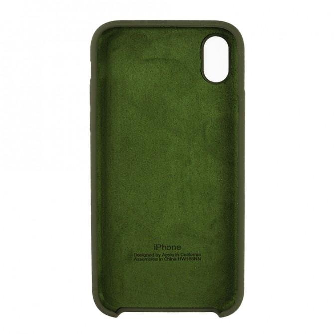 Чохол силіконовий для iPhone X/Xs Болотний-2