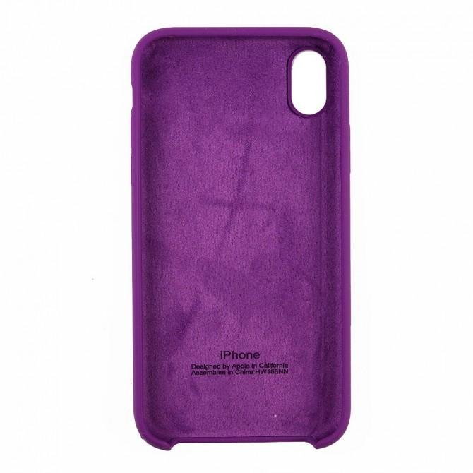 Чохол силіконовий для iPhone X/Xs Світло Фіолетовий-2