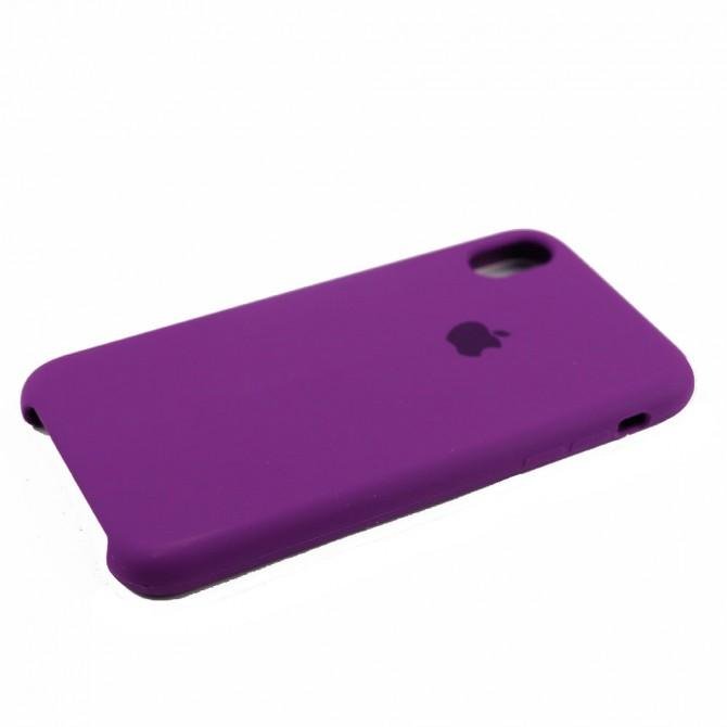 Чохол силіконовий для iPhone X/Xs Світло Фіолетовий-4