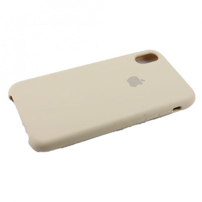 Чехол силиконовый для iPhone Xr Молочный-4