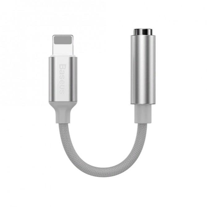 Переходник Baseus Lightning Male to 3.5mm Female (CALL3-02) White