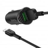 Автомобільний зарядний пристрій Hoco Z39 Чорний