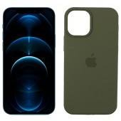 Чехол силиконовый для iPhone 12 /12 Pro Болотный