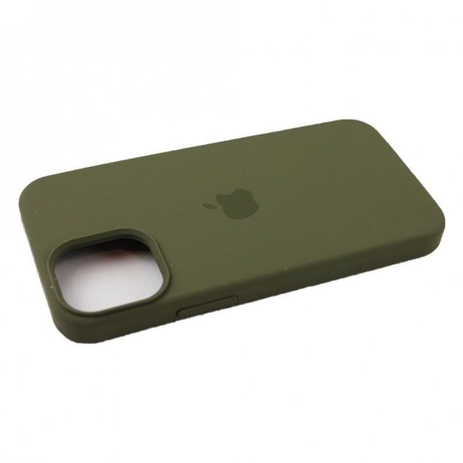 Чехол силиконовый для iPhone 12 /12 Pro Болотный-3