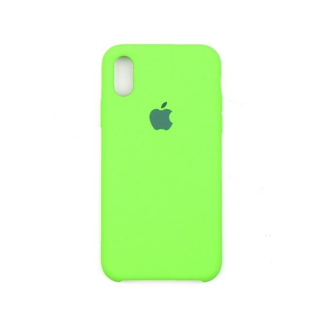 Оригинальный силиконовый чехол для iPhone Xr Неоново Зеленый