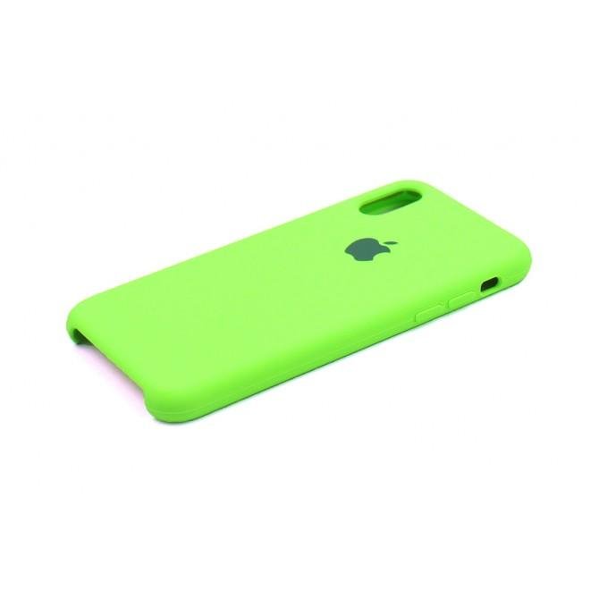 Оригинальный силиконовый чехол для iPhone Xr Неоново Зеленый-3
