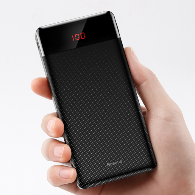 Повербанк Baseus Mini Cu Digital LCD (10000mAh) Black (PPALL-AKU01)-1