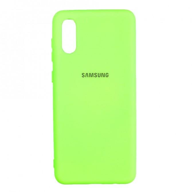 Чохол Soft Case для Samsung A022 Galaxy A02 Салатовий FULL-1