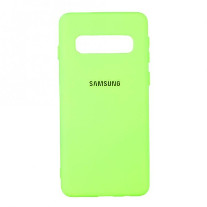 Чехол Soft Case для Samsung G973 Galaxy S10 Салатовый FULL-1