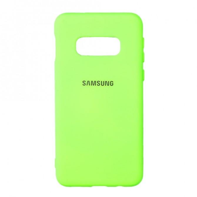 Чехол Soft Case для Samsung G970 Galaxy S10e Салатовый FULL-1