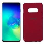 Чехол Soft Case для Samsung G970 Galaxy S10e Марсала FULL