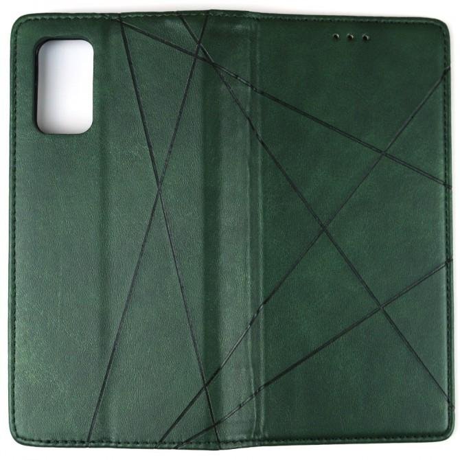 Чохол-книжка Lines Leather для Samsung M515 Galaxy M51 Зелений-2
