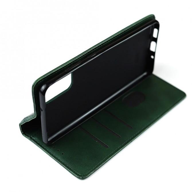 Чохол-книжка Lines Leather для Samsung M515 Galaxy M51 Зелений-3