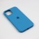 Оригінальний силіконовий чохол для iPhone 13 Яскраво Синій FULL