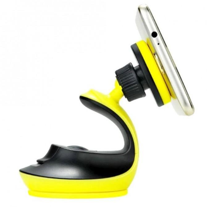 Автотримач Hoco CA15 Чорний/Жовтий-1