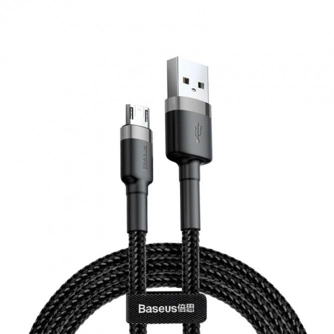 Кабель Baseus Cafule MicroUSB (CAMKLF-AG1) Black/Grey 0.5m