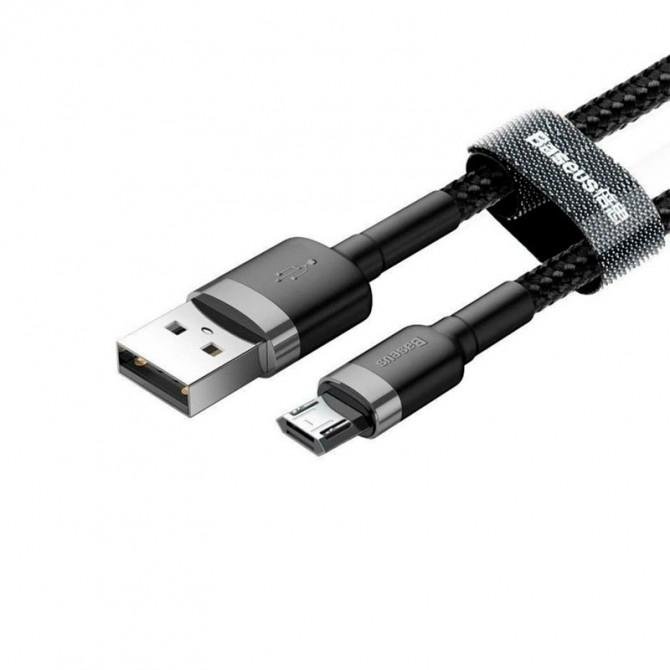 Кабель Baseus Cafule MicroUSB (CAMKLF-AG1) Black/Grey 0.5m-1