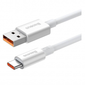 Кабель USB Baseus Silky Series Type-C 3A 1m Cluster White