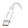 Кабель USB Baseus Silky Series Type-C 3A 1m Cluster White