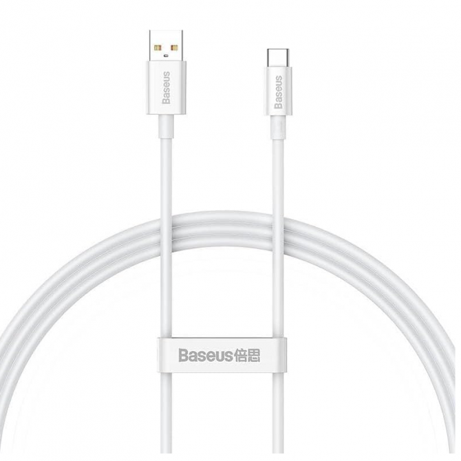Кабель USB Baseus Silky Series Type-C 3A 1m Cluster White-2