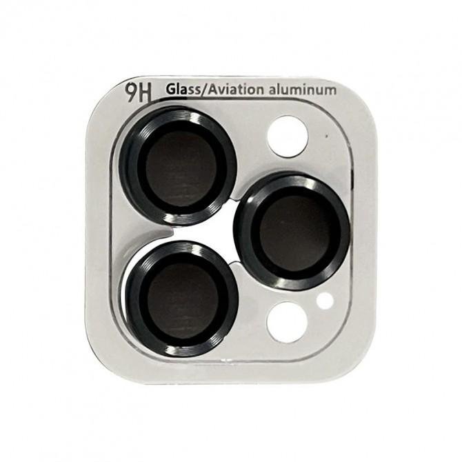 Защитное стекло на камеру Metal Classic (в упак.) для Apple iPhone 12 Pro Max Темно Серый