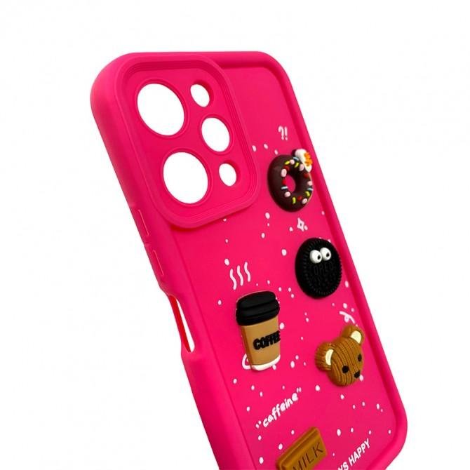 Чехол TPU Toys Case для Xiaomi Redmi 12 (Pink / Always Happy)-2