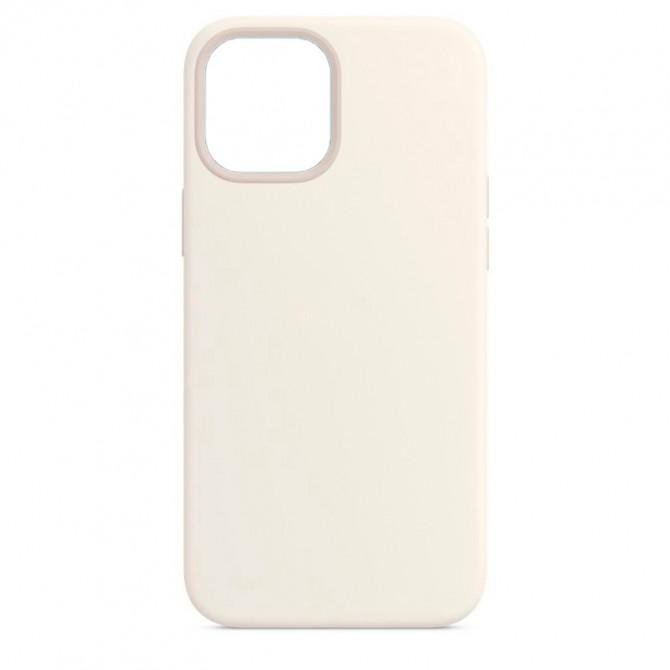 Оригінальний силіконовий чохол для iPhone 13 Молочний FULL (без лого)