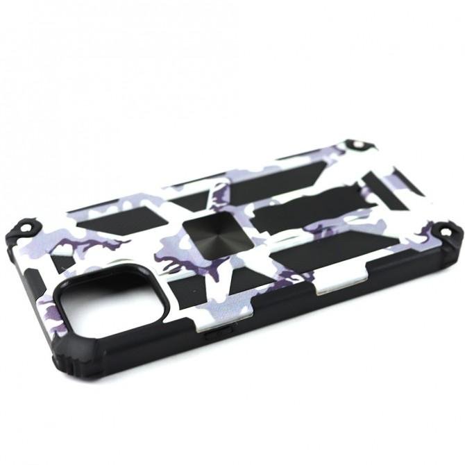 Чехол Shockproof Camouflage для Apple Iphone 12 Pro Max Белый-3