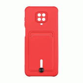 Чехол TPU Colorfull Pocket Card для Xiaomi Redmi Note 9s/ Mote 9 Pro Красный