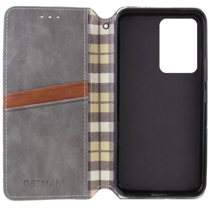 Чохол-книжка GETMAN Cubic for Xiaomi Redmi Note 14 4G Grey-1