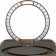 Чехол TPU+PC Metal Buttons с MagSafe Carbon Ring для Apple iPhone 16 Pro Max (6.9") Золотой