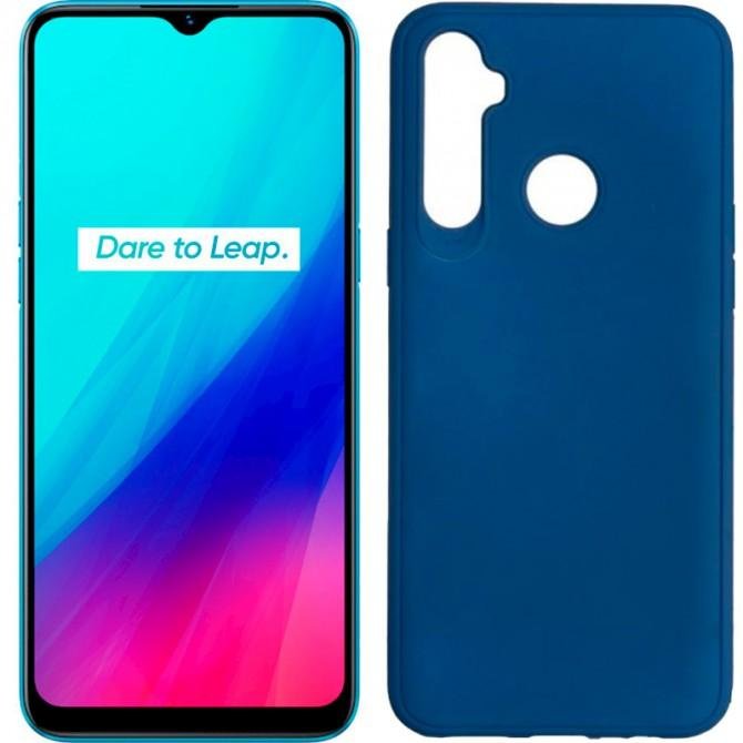 Чохол Original Soft Case Realme C3 Темно Синій FULL-1