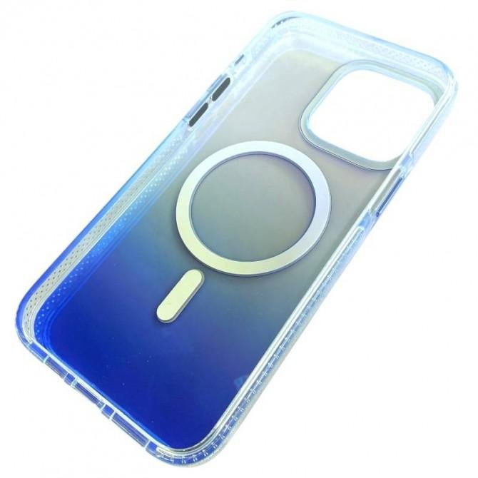 Чохол TPU+PC Phantom with MagSafe для Apple iPhone 15 Pro Max (6.7") Blue-4