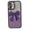 Накладка Glossy Bow для iPhone 16 Purple