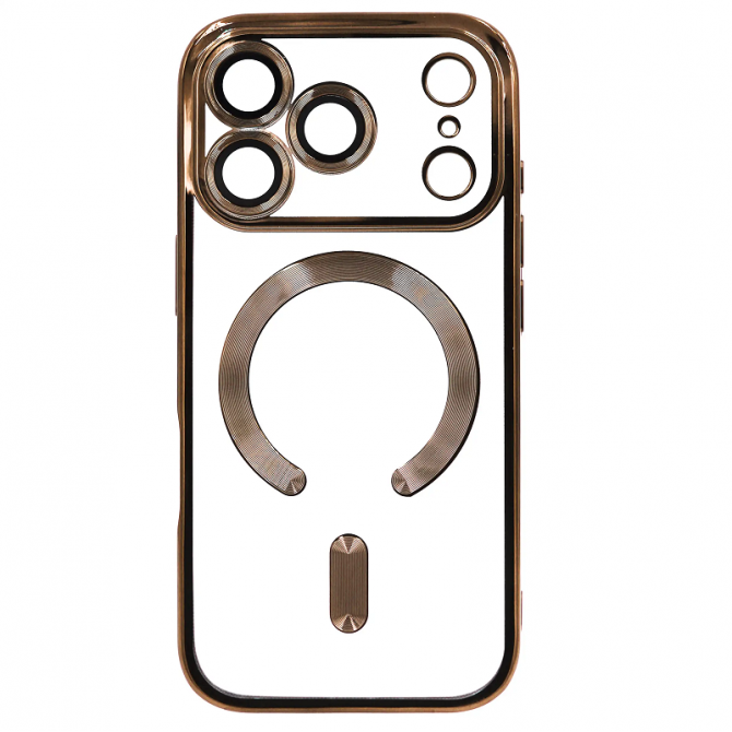 Силіконовий чохол SHINING with MagSafe для iPhone 17 Pro Max Титановий-2