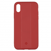 Чехол TOTU Design Soft series carbon fiber version для iPhone X Red
